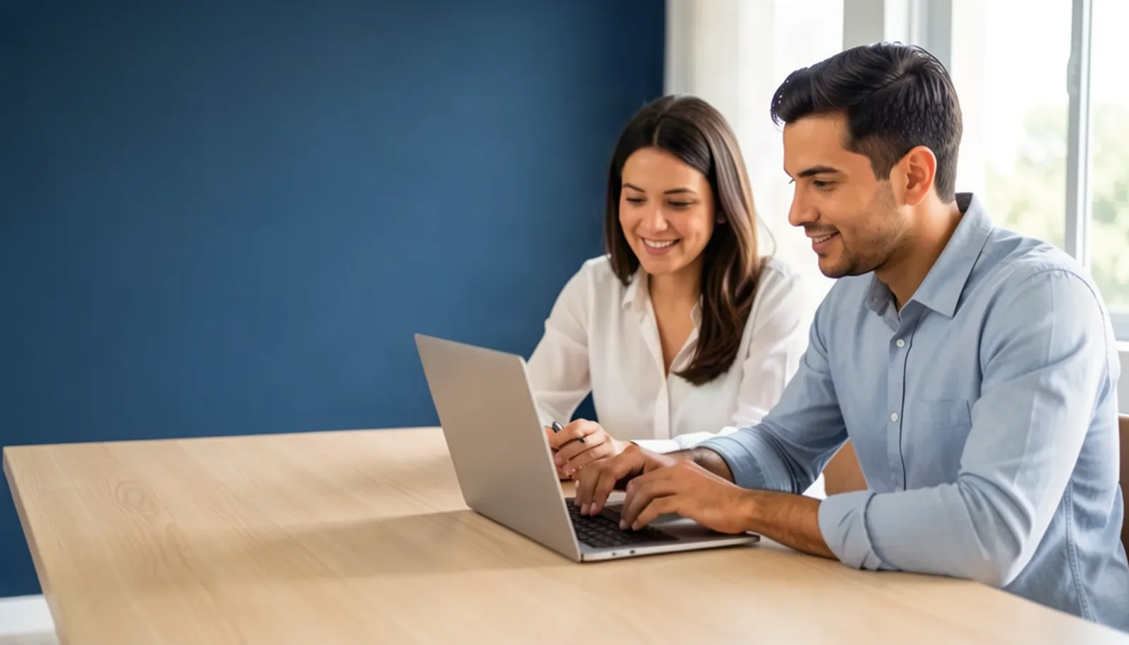 Profissionais trabalhando juntos em um projeto digital